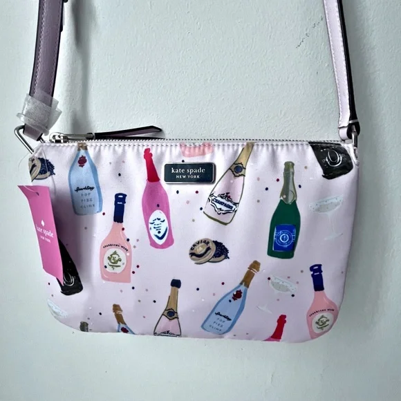 New kate spade New York Dawn Champagne Pink Crossbody Bag Purse - Picture 1 of 13